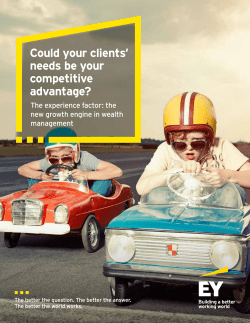 Could your clients` needs be your competitive advantage?