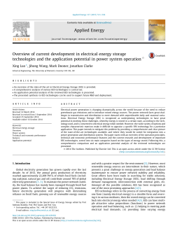 Overview of current development in electrical energy storage