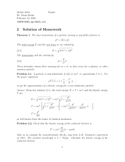 2 Solution of Homework