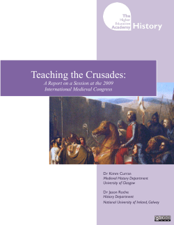 Teaching the Crusades - University of Warwick