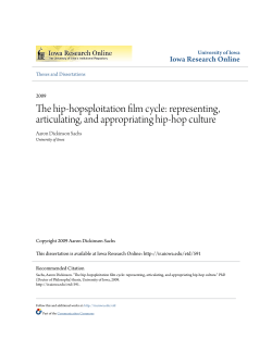 The hip-hopsploitation film cycle - Iowa Research Online