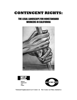 contingent rights - National Employment Law Project