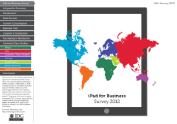 iPad for Business Survey 2012