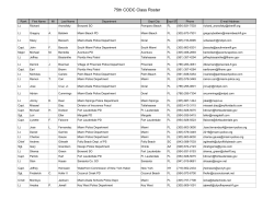 75th CODC Class Roster