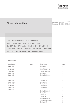 Special cavities