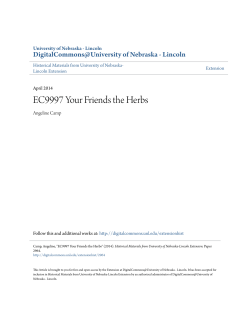 EC9997 Your Friends the Herbs - DigitalCommons@University of