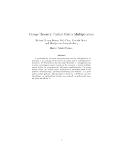 Group-Theoretic Partial Matrix Multiplication