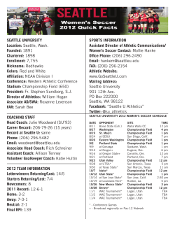 SEATTLE UNIVERSITY Location: Seattle, Wash. Founded: 1891