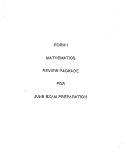 Page 1 @ma MATHEMATUQS REWEW PACKAGE. @R , JUNE