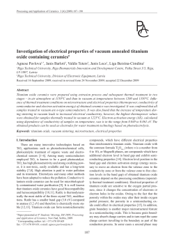 Investigation of electrical properties of vacuum annealed titanium