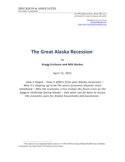 The Great Alaska Recession.