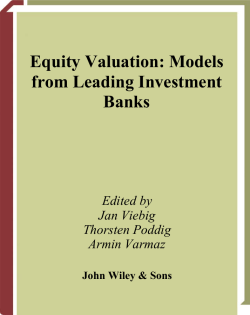 Equity Valuation Models