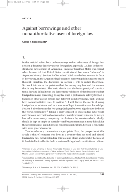 Against borrowings and other nonauthoritative uses of foreign law