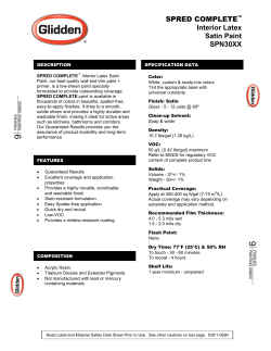 SPRED COMPLETE&trade; Interior Latex Satin Paint