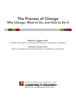 Leading Change in Secondary Schools: Theory and Practice