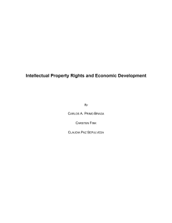 Intellectual Property Rights and Economic Development