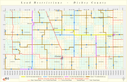 2017 Load Restrictions Map