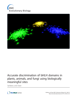 Accurate discrimination of bHLH domains in plants