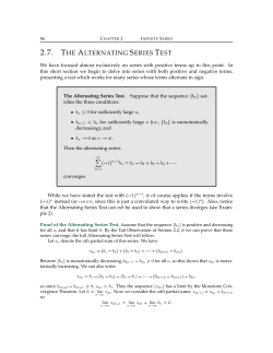 2.7. the alternating series test