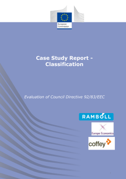 Evaluation of Council Directive 92-83-EEC - CIRCABC