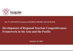 Development of Regional Tourism Competitiveness