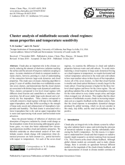 Cluster analysis of midlatitude oceanic cloud regimes: mean