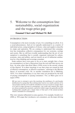 the Consumption Line