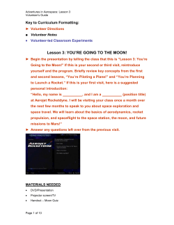 Lesson 3: You`re Going to the Moon