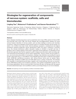 Strategies for regeneration of components of nervous system