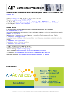 Radon Diffusion Measurement in Polyethylene based on Alpha