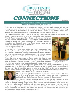 Spring 2012 Newsletter rev 3 - Circle Center Adult Day Services