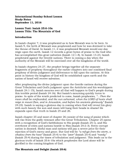 International Sunday School Lesson Study Notes September 11