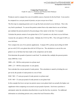Comparing Protein Costs