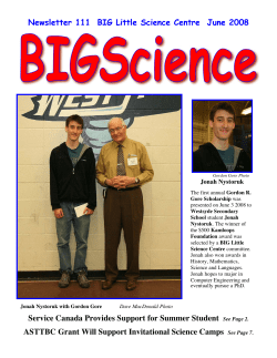 Newsletter 111 - BIG Little Science Centre