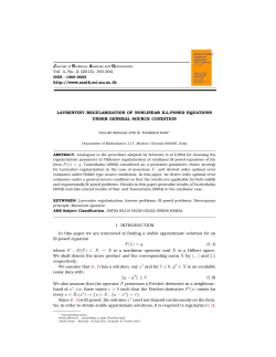 F(x) = y, where F : D(F) &sub; X &rarr; X y &minus; y &le; &delta;. every x &isin; B r(x&dagger;) := {u