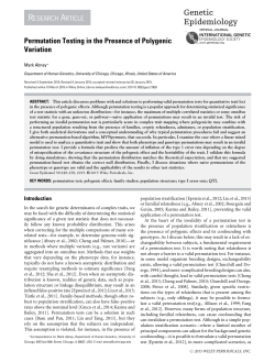 Permutation Testing in the Presence of Polygenic Variation