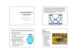 Atmospheric Chemistry