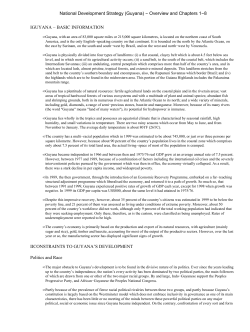 National Development Strategy (Guyana) - Overview and Chapters 1-8