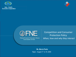 Competition and Consumer Protection Policies
