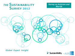 Survey on Activism and Rio+20