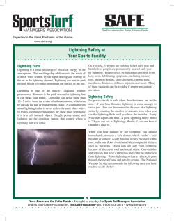 Lightning Safety at Your Sports Facility