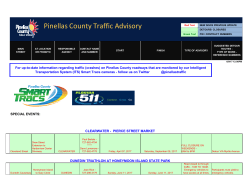 Pinellas County Traffic Advisory