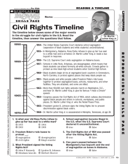 Civil Rights Timeline