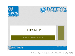 CHEM-UP! - Daytona State College