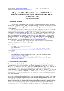 Merged SCIAMACHY/ENVISAT and TANSO-FTS/GOSAT - GHG-CCI