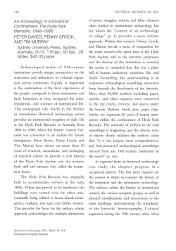 An Archaeology of Institutional Confinement