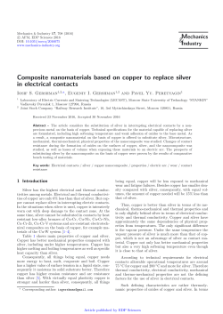 Composite nanomaterials based on copper to replace silver in