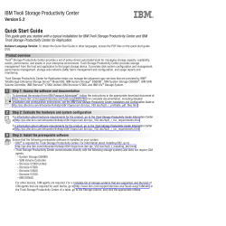 IBM Tivoli Storage Productivity Center Quick Start Guide