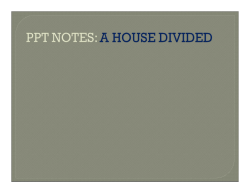 A House Divided - Humanities for Wisdom