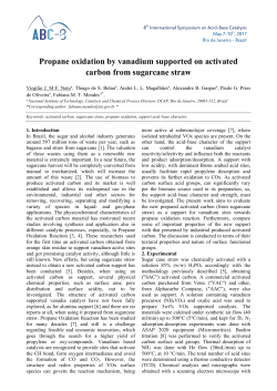 Propane oxidation by vanadium supported on activated carbon from